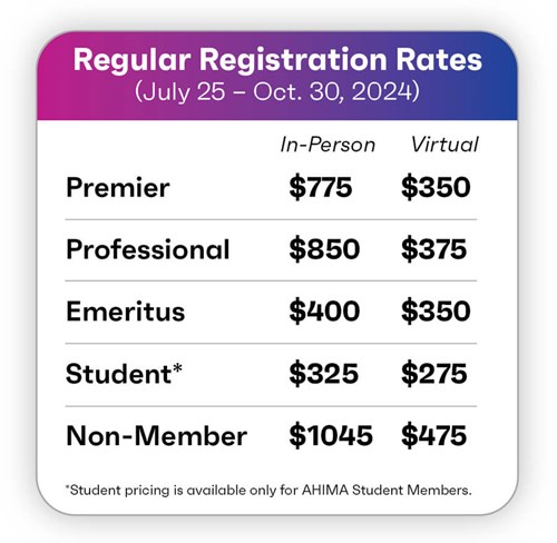 Regular Registration Rates
